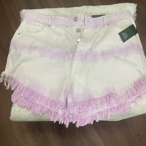 Purple denim short nwt